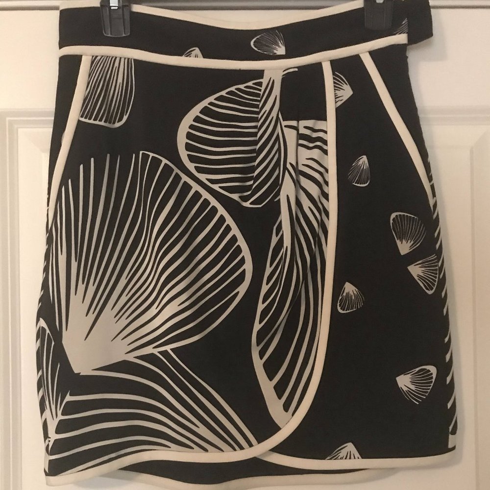 Tibi Faux Wrap Silk Skirt